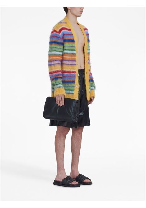 Multicolored striped buttoned-up cardigan - men  MARNI | CDMG0051Q0UFU107V2X99