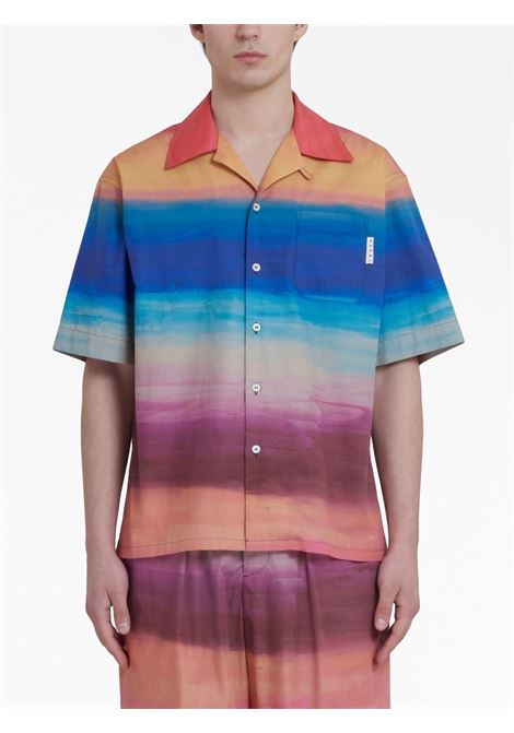 Camicia con stampa grafica multicolore - uomo MARNI | CUMU0213A0UTC256DSX99