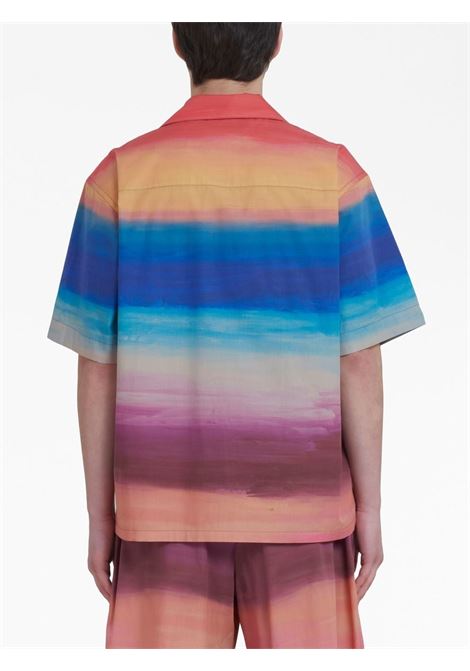 Camicia con stampa grafica multicolore - uomo MARNI | CUMU0213A0UTC256DSX99