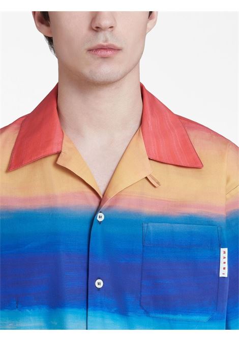 Multicolored painterly-print shirt - men MARNI | CUMU0213A0UTC256DSX99