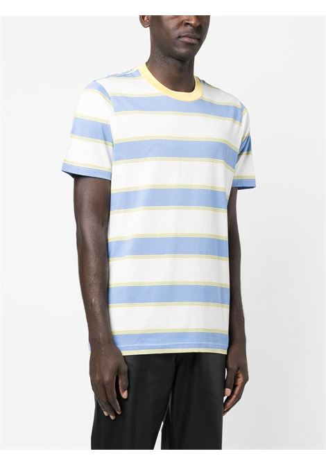  Multicolour stripe-print short-sleeved T-shirts - men MARNI | HUMU0151EXUTC220STY06