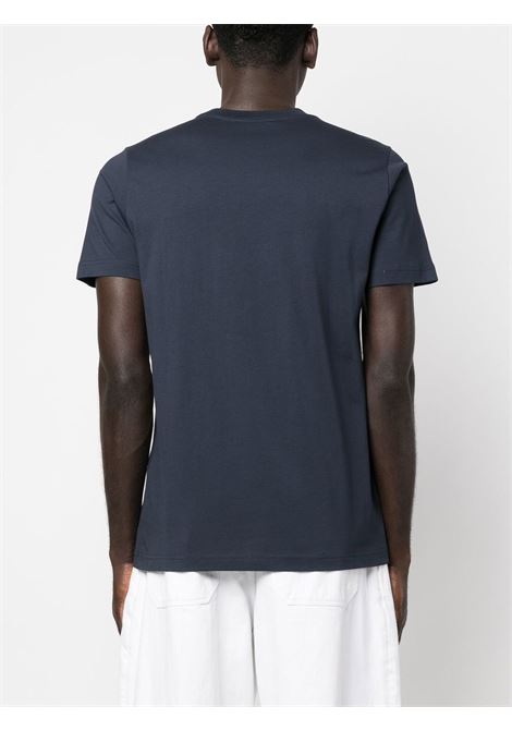 Blue logo-print cotton T-shirt - men MARNI | HUMU0198PDUSCS87LOB99