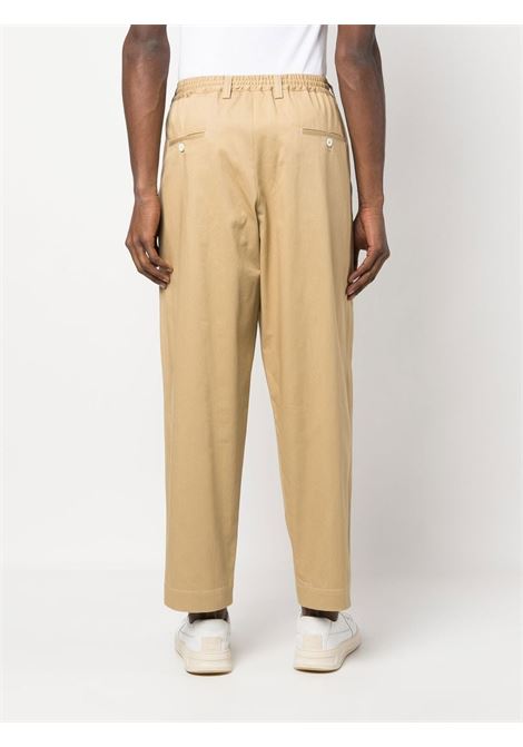 Pantaloni affusolati con coulisse in beige - uomo MARNI | PUMU0017A2UTC08400M02