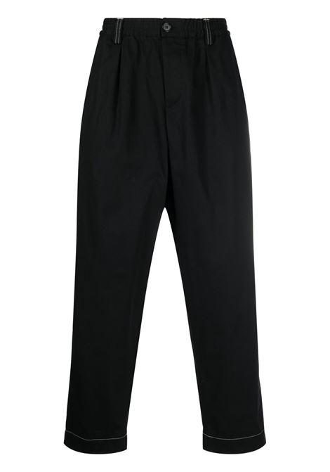 Pantaloni con cuciture a contrasto in nero - uomo MARNI | PUMU0017A2UTC08400N99