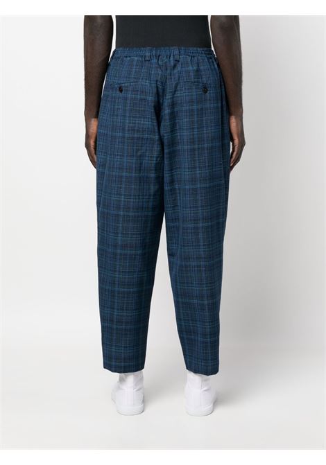 Pantaloni a quadri in blu - uomo MARNI | PUMU0017U2UTW98900B80