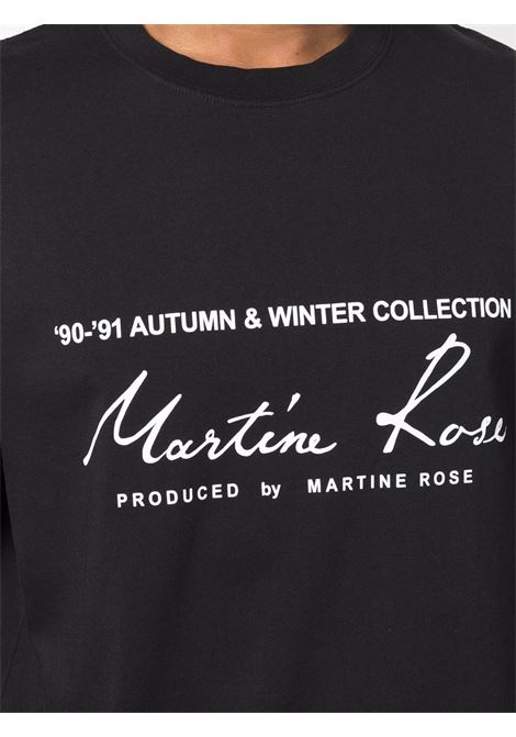 T-shirt con logo anni in nero - uomo MARTINE ROSE | CMRSS29603JCBLK