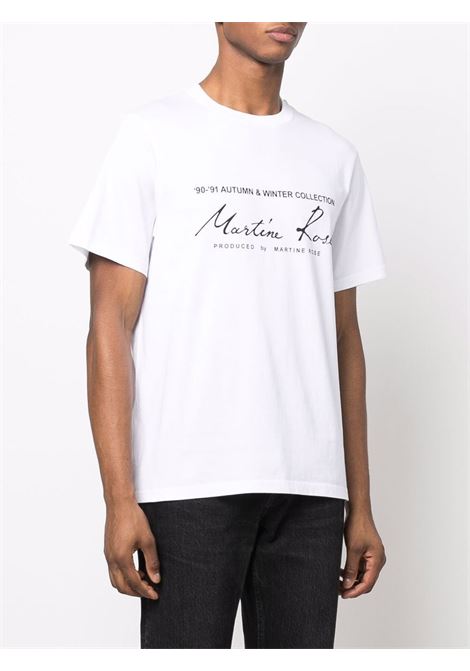 White '90/'91 logo T-shirt - men MARTINE ROSE | CMRSS29603JCWHT