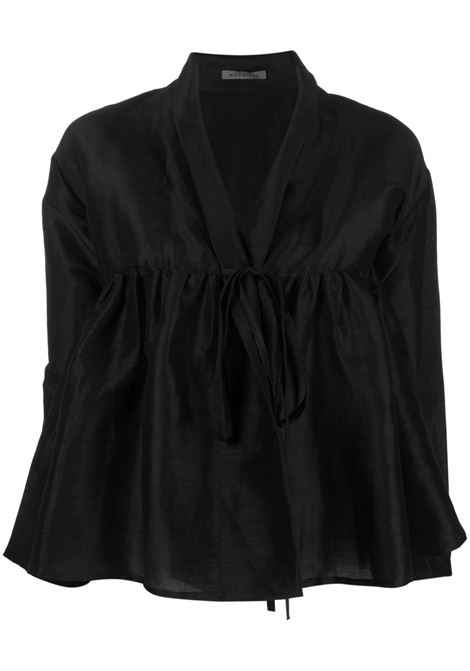 Camicia kimono corta in nero - donna MAURIZIO | W0708017533