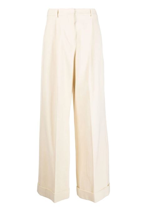 Beige wide-leg pleated trousers - women MAXMARA SPORTMAX | 2321311231600001