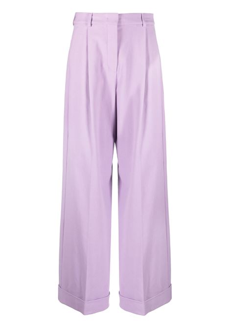 Purple high-waisted wide-leg trousers - women MAXMARA SPORTMAX | 2321311231600002