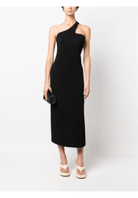 Black moli asymmetric one-shoulder midi dress - women MAXMARA SPORTMAX | 2322210732600002