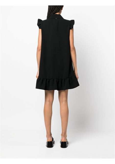 Black sleeveless ruffle-hem mini-dress - women MAXMARA SPORTMAX | 2322210831600003