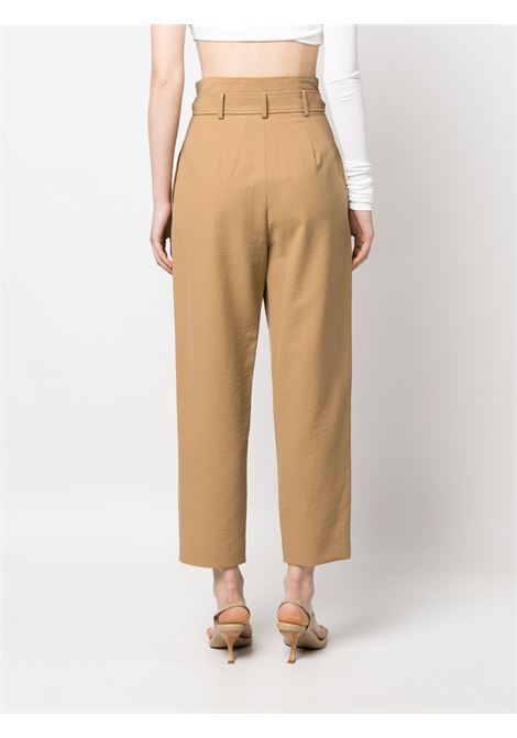 Beige verna high-waisted trousers - women MAXMARA | 2311310732600002