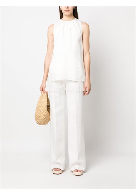 White brusson trousers - women  MAXMARA | 2311311132600001