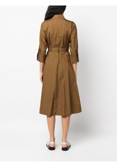 Brown flavio belted dress - women  MAXMARA | 2312210432600034