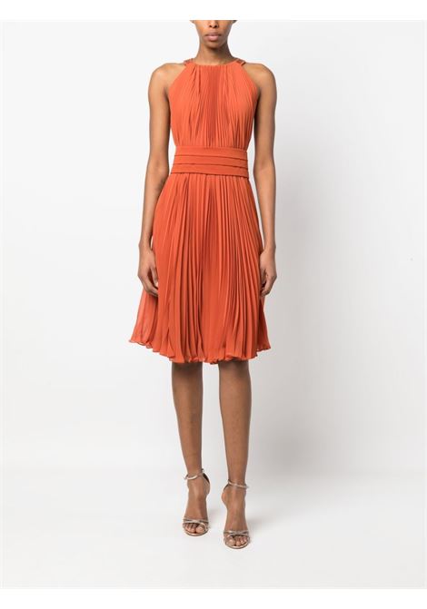 Orange golena pleated dress - women  MAXMARA | 2312210437600058