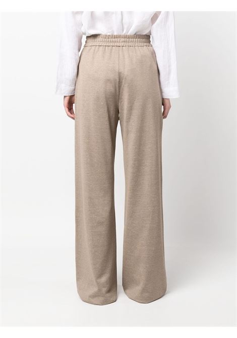 Beige eolie elasticated-waist trousers - women  MAXMARA | 2317810232600005
