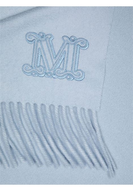 Light blue logo-embroidered wsdalia scarf - women  MAXMARA | 2345413136600030