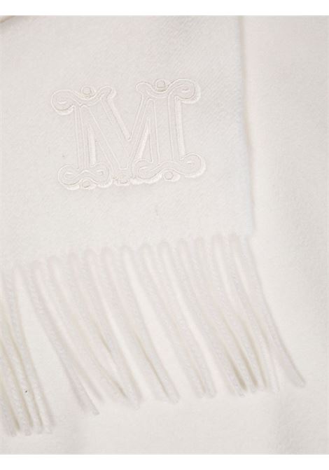 White logo-embroidered wsdalia scarf - women  MAXMARA | 2345413136600088