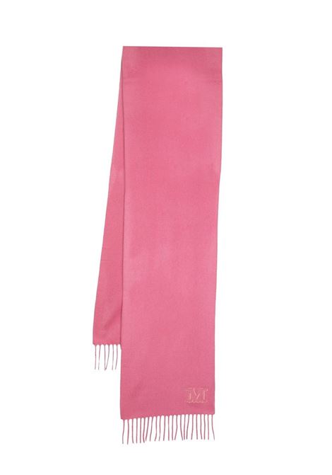 Pink logo-embroidered wsdalia scarf - women  MAXMARA | 2345413136600092
