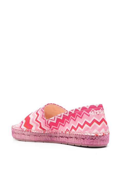 Espadrilles con stampa a zig zag in rosa - donna MISSONI | AC23SY01BW00HQS413H