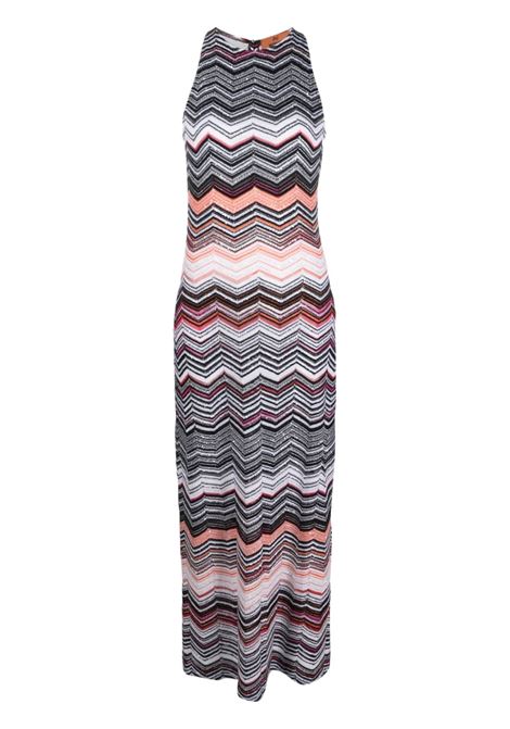 Multicolour chevron-knit long dress - women MISSONI | DS23SG6ZBK026BS30BV