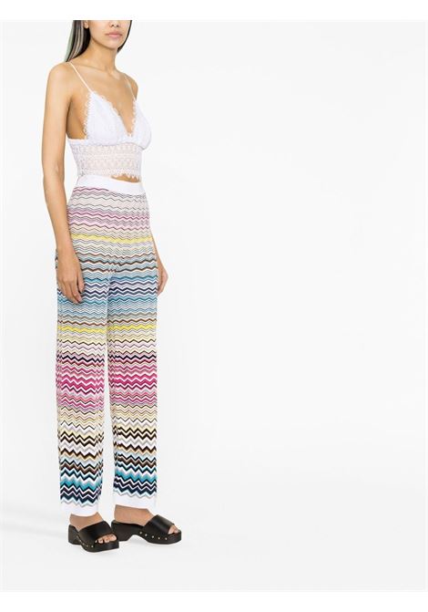 Elasticated trousers in multicolor - women MISSONI | DS23SI0YBK022HSM8N6