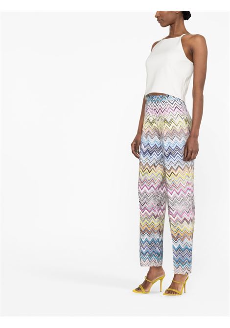 High waisted trousers in multicolor - women MISSONI | DS23SI1NBR00JUSM8K2