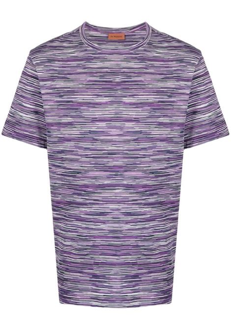 Purple marled crew neck T-shirt - men MISSONI | UC22SL01BJ0001F500P
