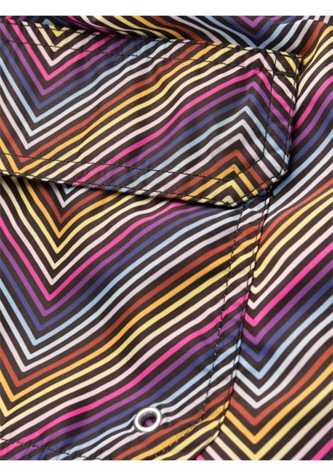 Multicolour Zigzag-print swim shorts - men MISSONI | US23SP04BW00MDS91DJ