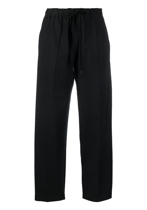 Black drawstring-waistband trousers - women MM6 MAISON MARGIELA | S52KA0406S76430900