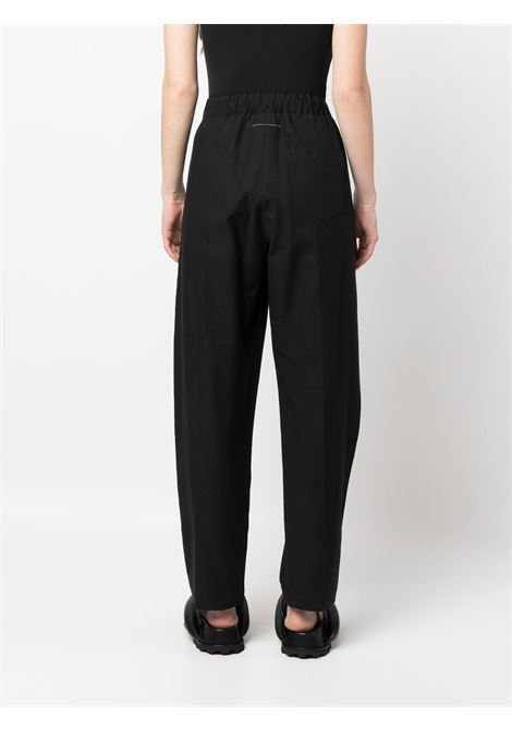 Black drawstring-waistband trousers - women MM6 MAISON MARGIELA | S52KA0406S76430900
