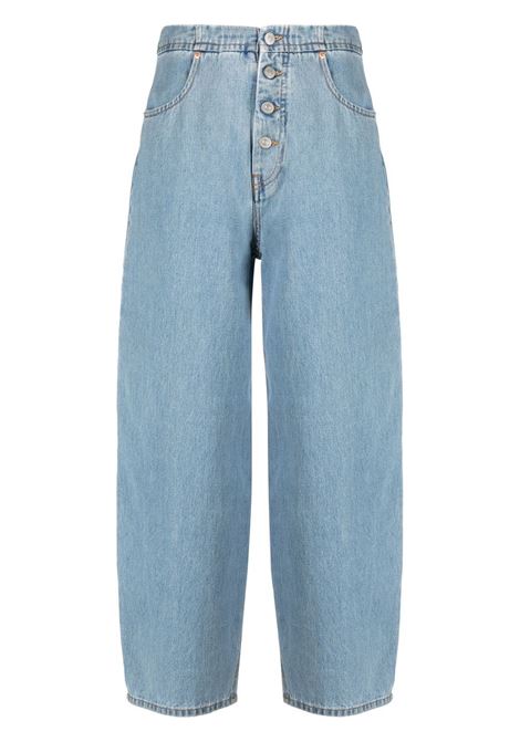 Blue mid-rise cropped jeans - women MM6 MAISON MARGIELA | S52LA0194S30846962