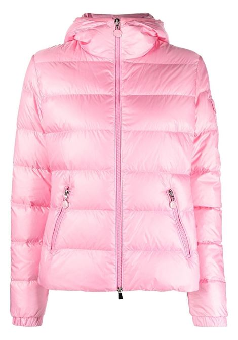 Pink hooded padded jacket - women MONCLER | 1A00010595ZZ538