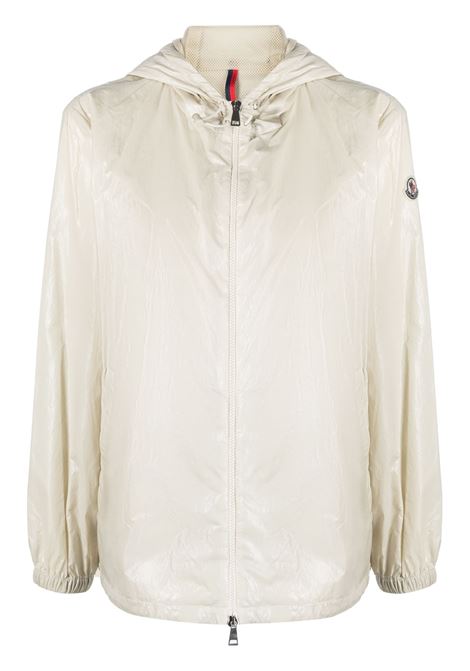 Giacca con zip wuisse in bianco - donna MONCLER | 1A00075596NO21F