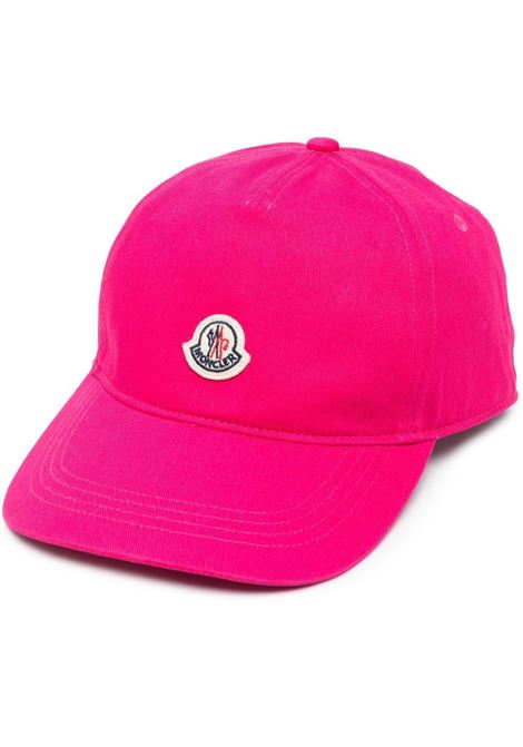 Pink logo-patch cap - unisex MONCLER | 3B00040V0006545