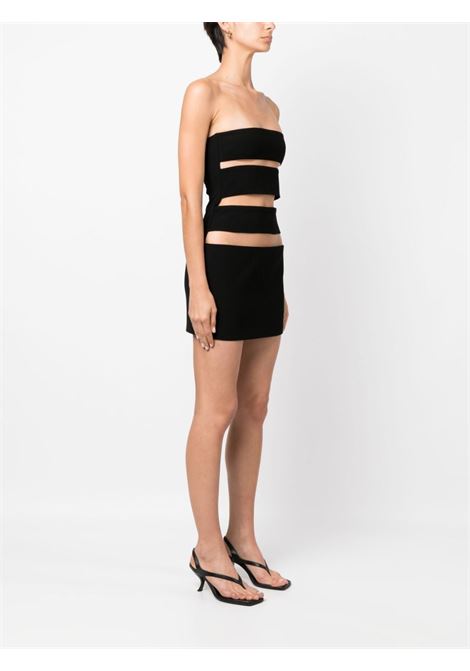 Black cut-out tube dress - women MONOT | MONOTSS23802BLK