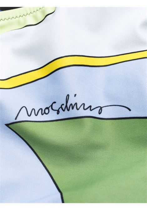 Multicolour asymmetric one-shoulder swimsuit - women  MOSCHINO | A420505762888
