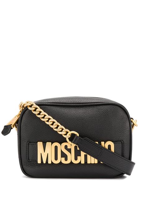 Black lettering logo camera bag - women  MOSCHINO | A744580030555