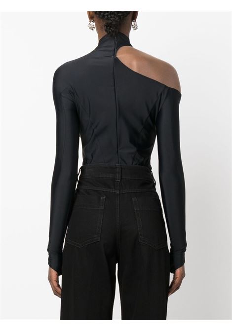 Black panel design bodysuit - women  MUGLER | 23S1BO019184219991
