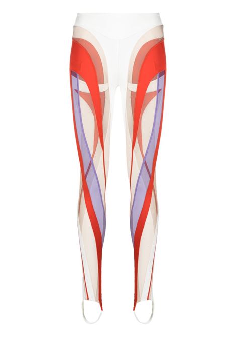 Leggings con design a pannelli multicolore - donna MUGLER | 23S1PA0333580B1430