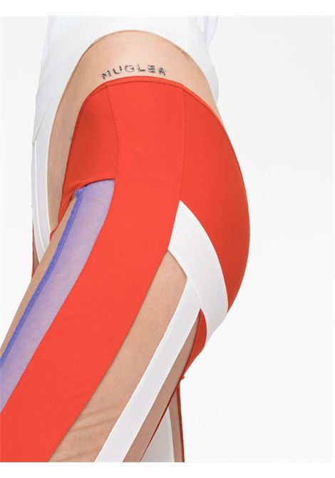 Multicolored panel-design leggings - women MUGLER | 23S1PA0333580B1430