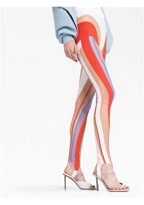 Multicolored panel-design leggings - women MUGLER | 23S1PA0333580B1430