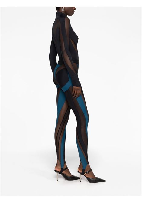 Multicolored panel-design leggings - women MUGLER | 23S1PA0333580B1919