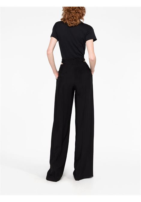 Black zip-detail bodysuit - women  MUGLER | 23S3BO02036811999