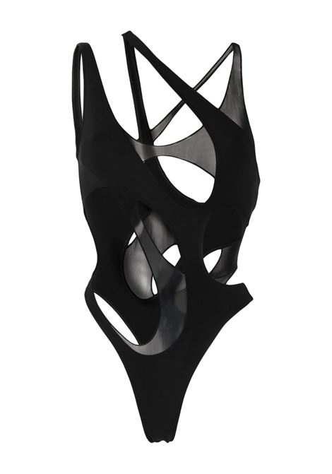 Black cut-out swimsuit - women  MUGLER | 23S5BW0003859B1919