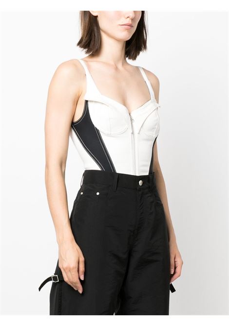 Black and white bustier bodysuit - women MUGLER | 23S6BO0201246B1119