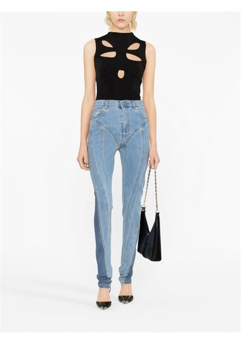 Blue Spiral skinny jeans - women  MUGLER | 23S6PA0326247B2929