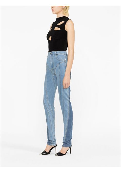 Blue Spiral skinny jeans - women  MUGLER | 23S6PA0326247B2929