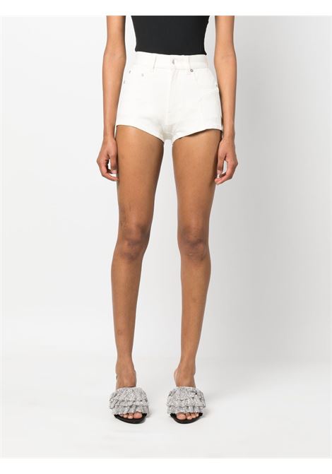 White Spiral denim shorts - women  MUGLER | 23S6PA0365246B1119